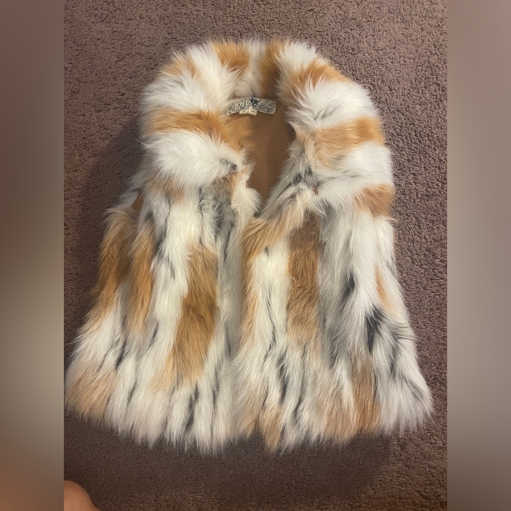 Faux fur vest